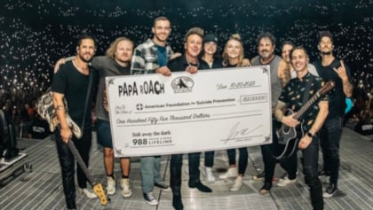 PAPA ROACH Donates $150,000 To American Foundation For Suicide Prevention